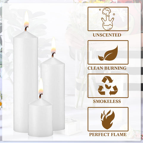 MTLEE three sizes lined up to show short, medium and tall candles for design flexibility