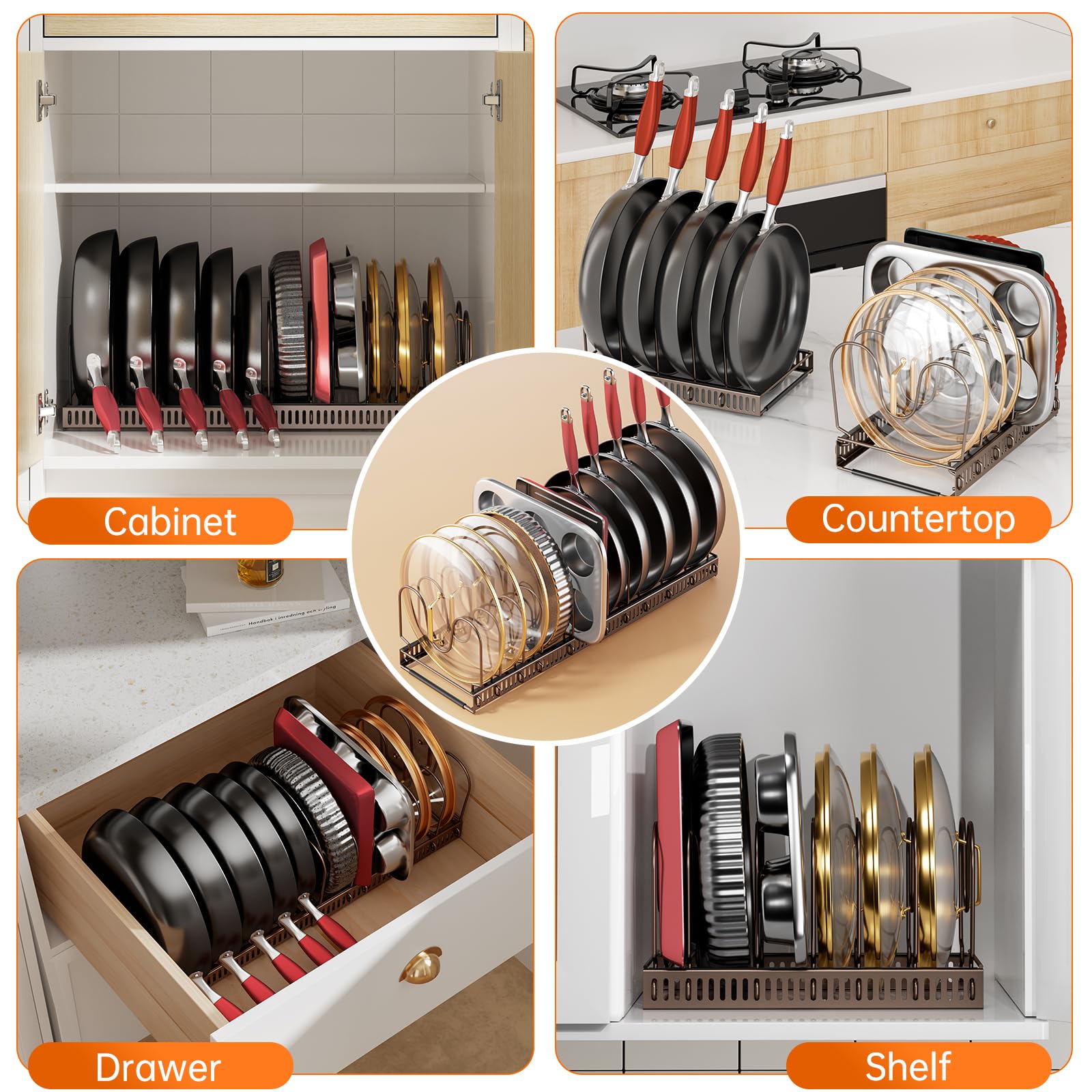 MUDEELA padded anti-damage strips protecting cookware benefit