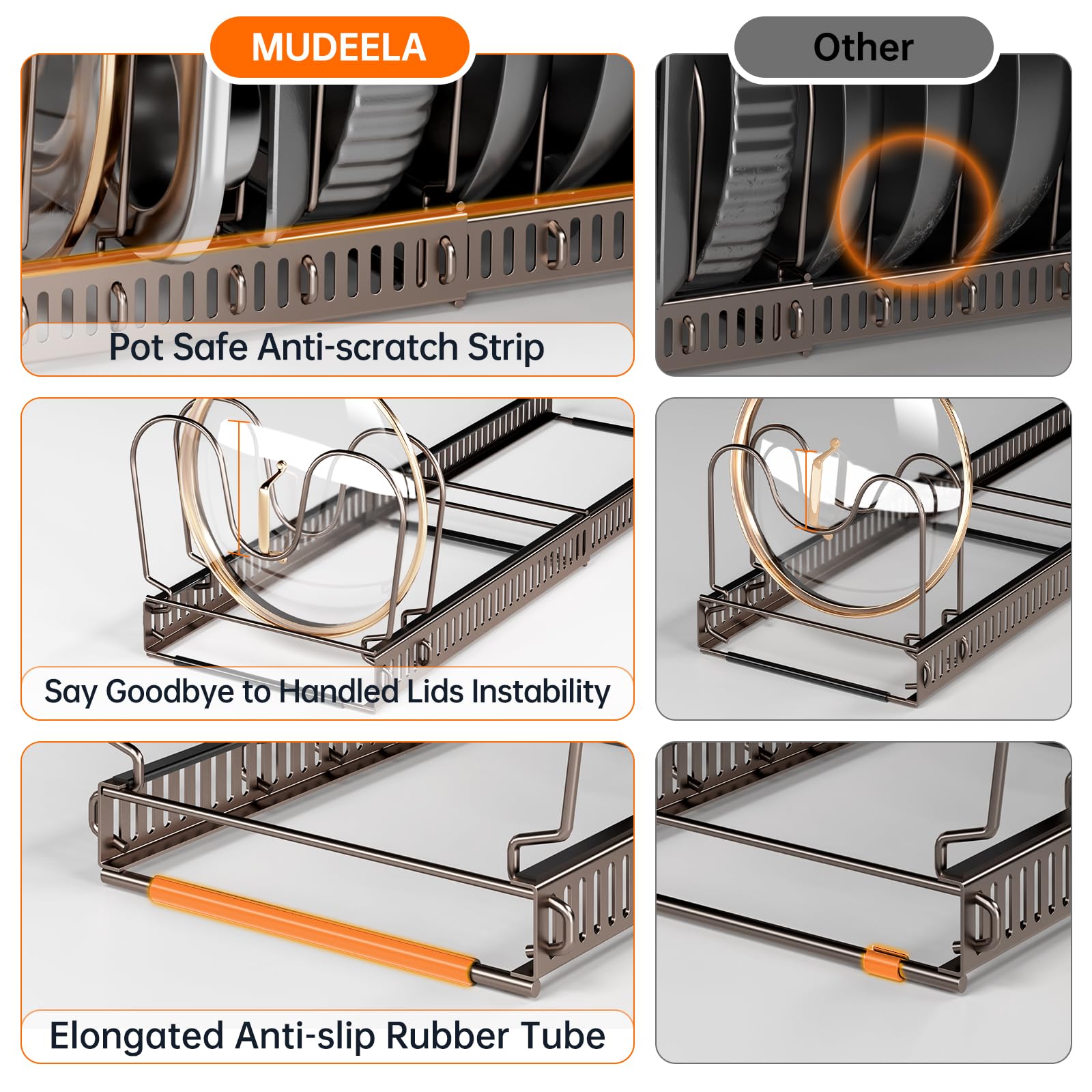 MUDEELA split into two racks showing flexible layout benefit