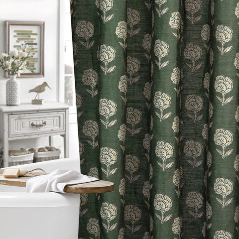 MUGINYU front view showing green floral vintage design and room-enhancing charm