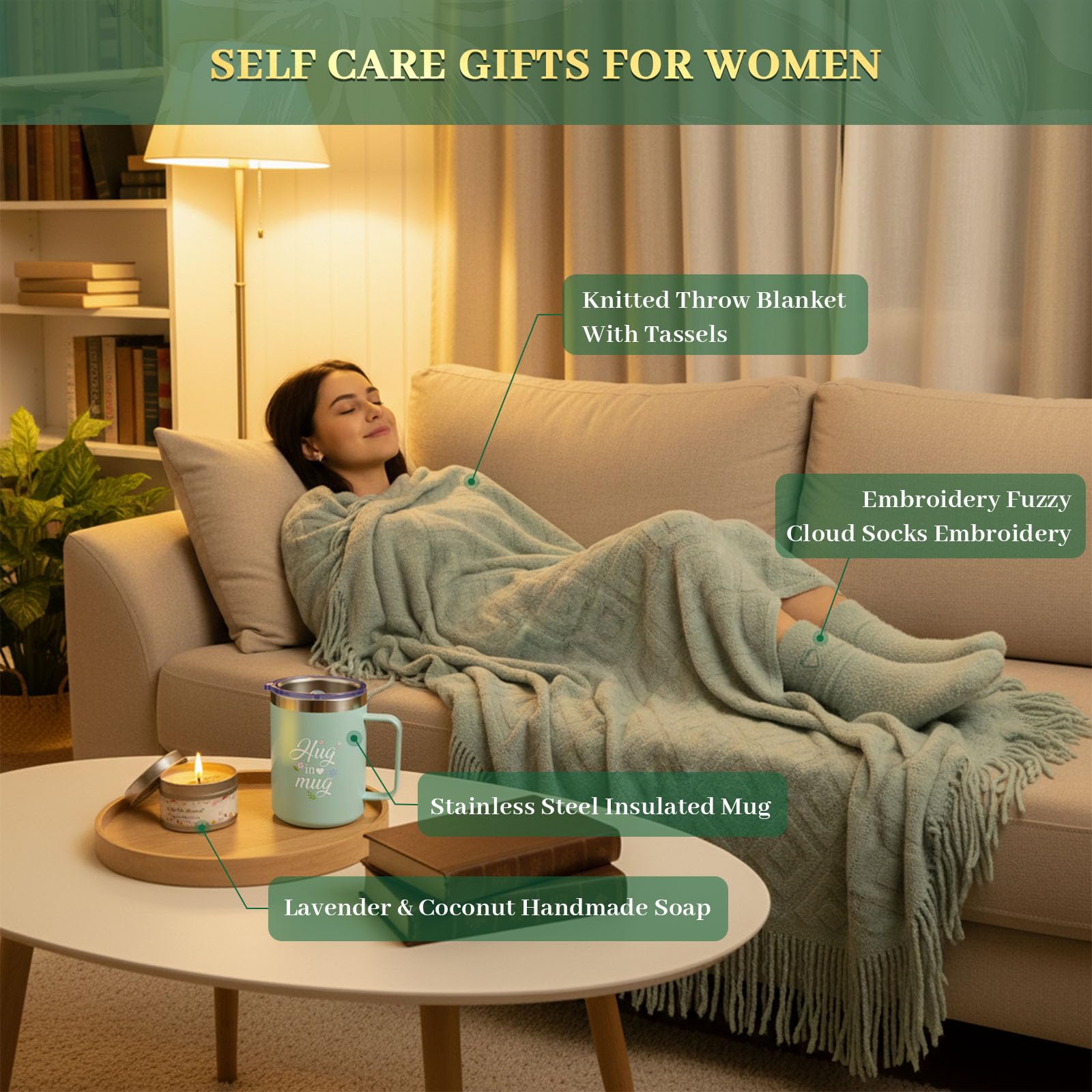MUGIQUE 4-in-1 resin massage comb close-up useful for scalp and neck relief