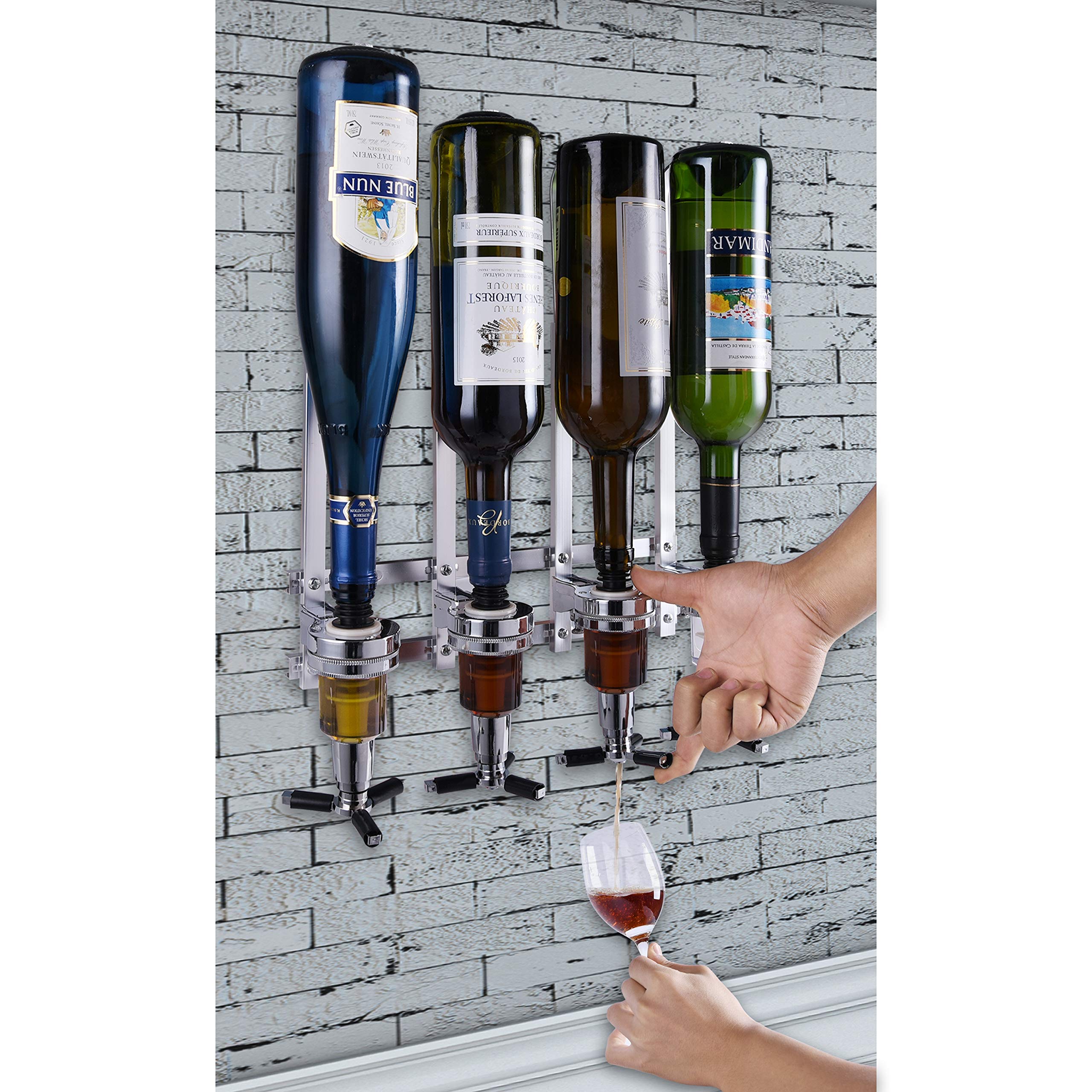MUGLIO dispensing into a glass demonstrating precise pour and easy selection
