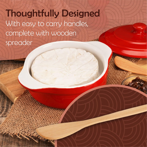 Muldale brie baker glaze texture close-up showing durable high-grade ceramic