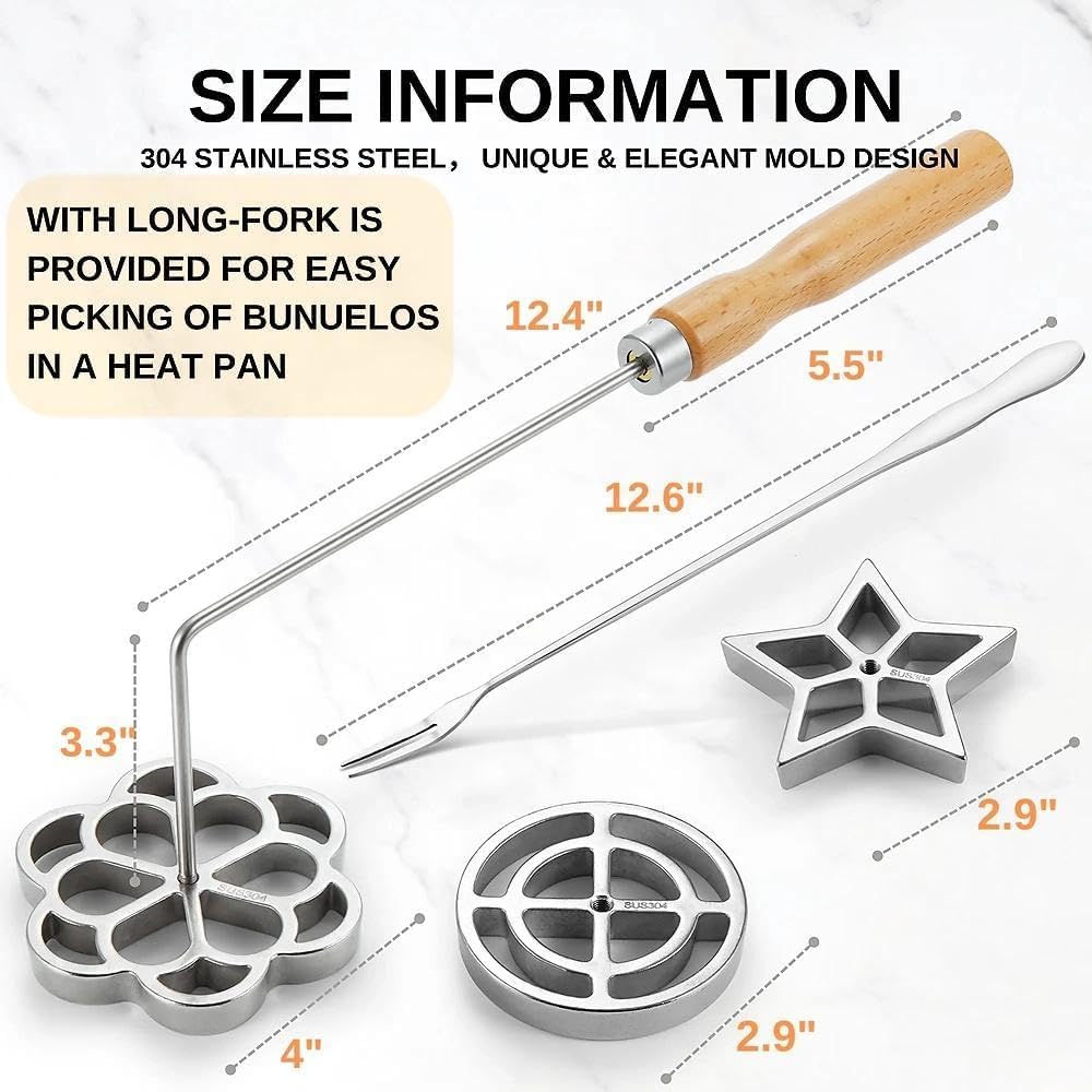 MUMSUNG star-shaped mold detail showing shape for festive, consistent fried pastries