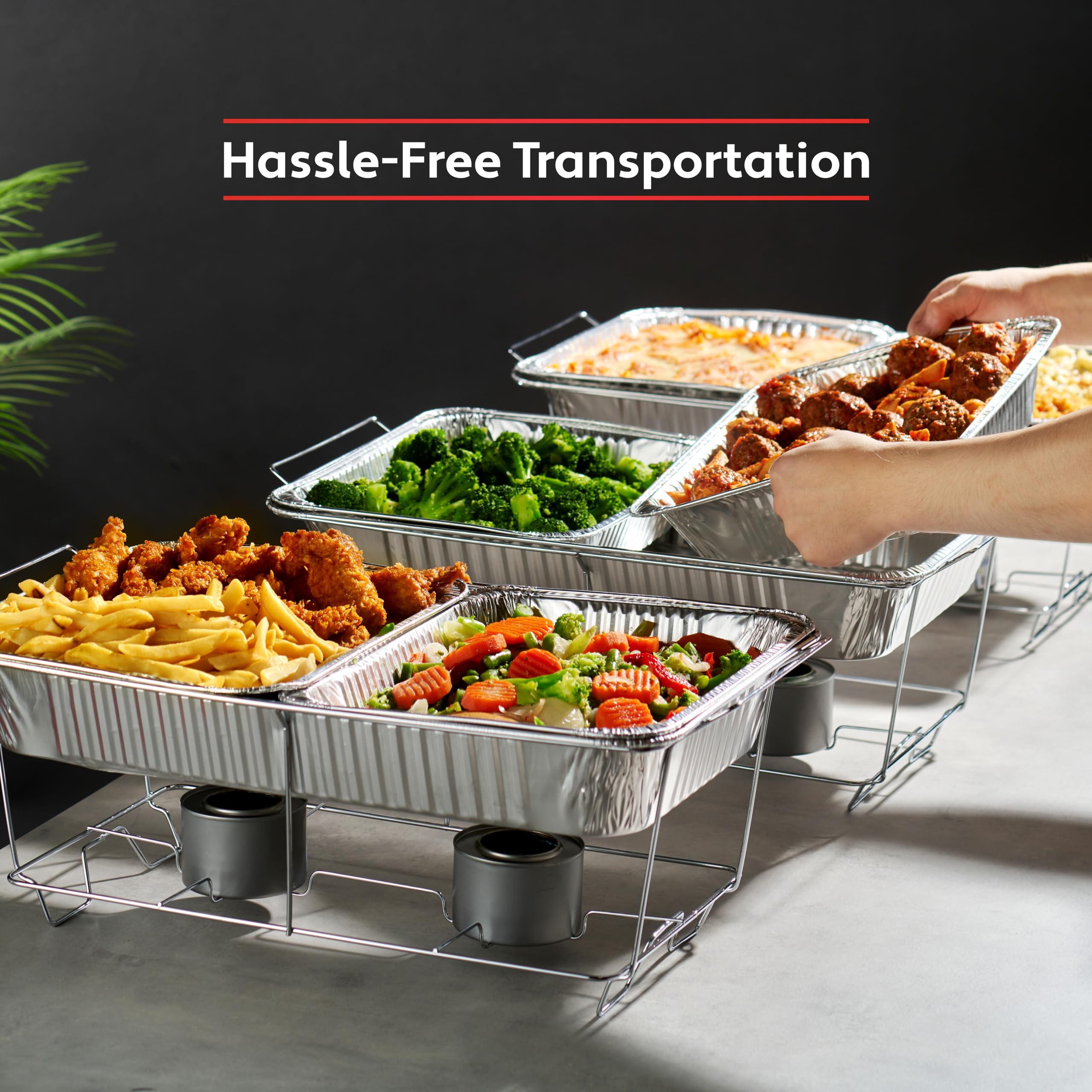 Munfix pan on grill roasting meats to illustrate oven and grill-safe durability