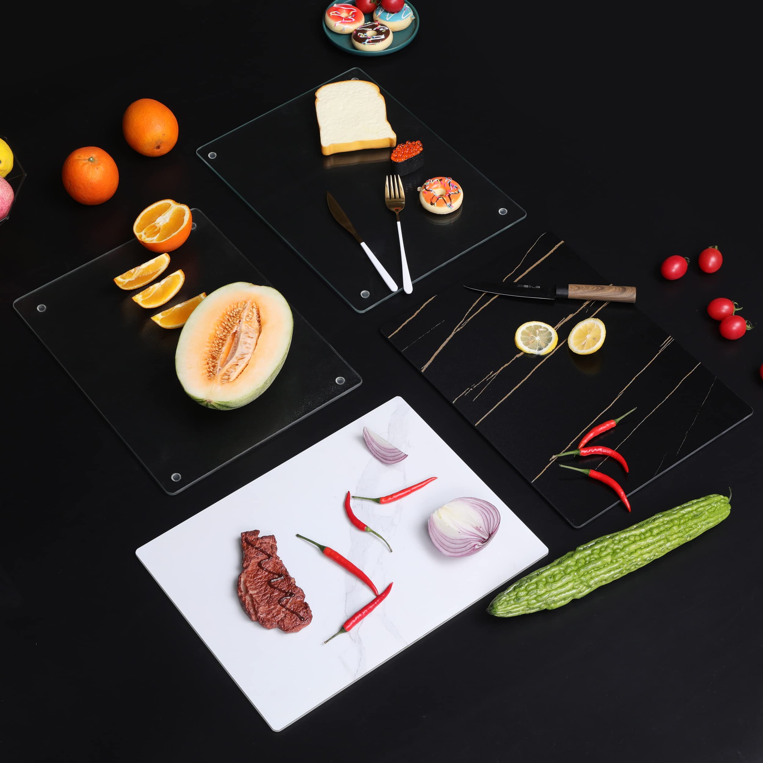 Murrey Home board next to utensils showing 20x16 size and practical workspace