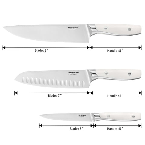 Musifan blade edge detail showing fine grind for longer-lasting sharpness