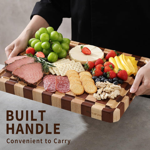 Musifan in-use chopping meat and vegetables offering safe, stable cutting benefit