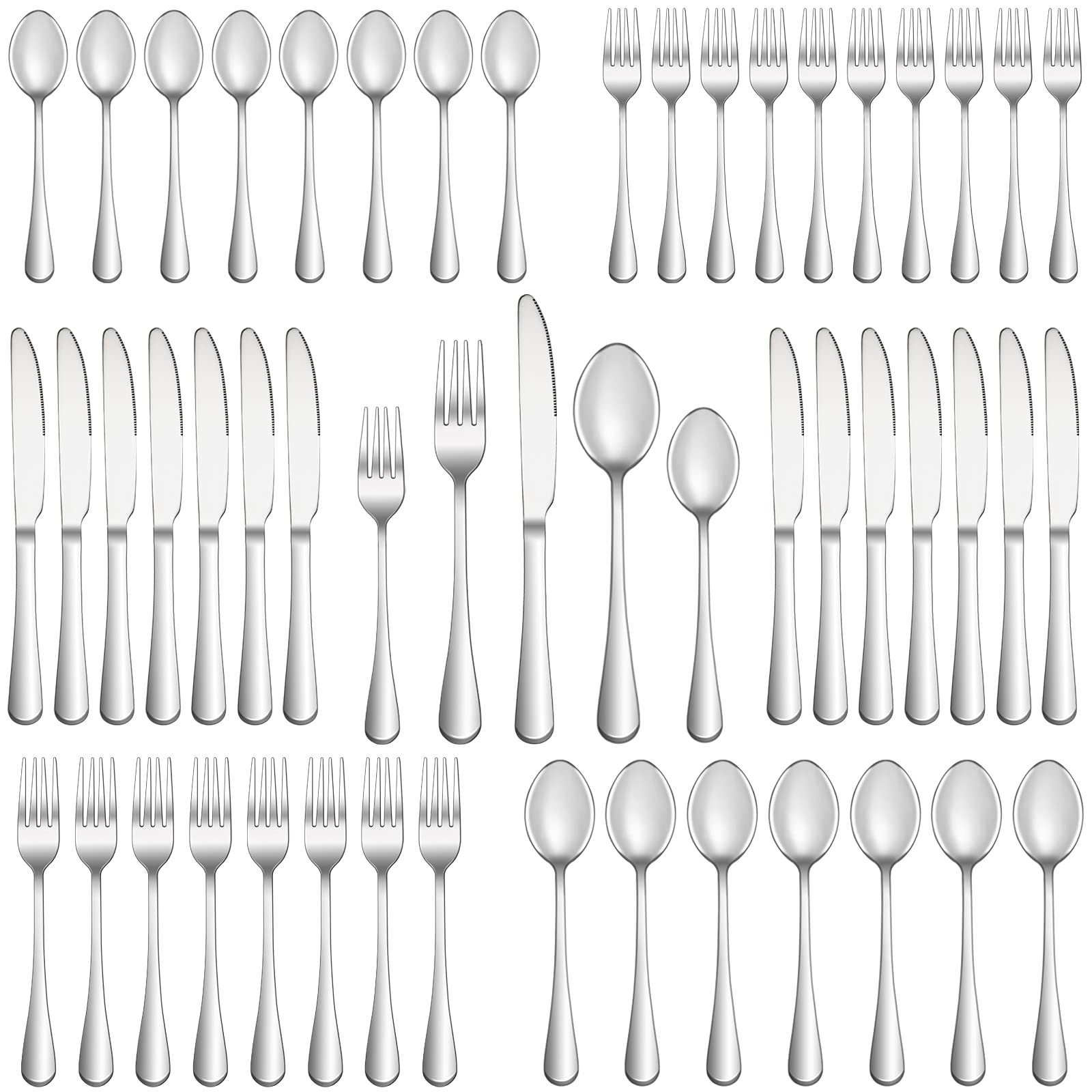 MUTNITT front view of full 50-piece set showing complete service for ten