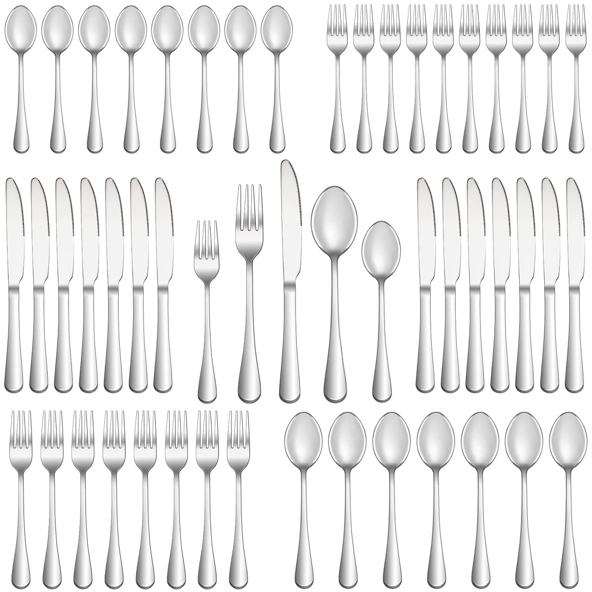MUTNITT front view of full 50-piece set showing complete service for ten