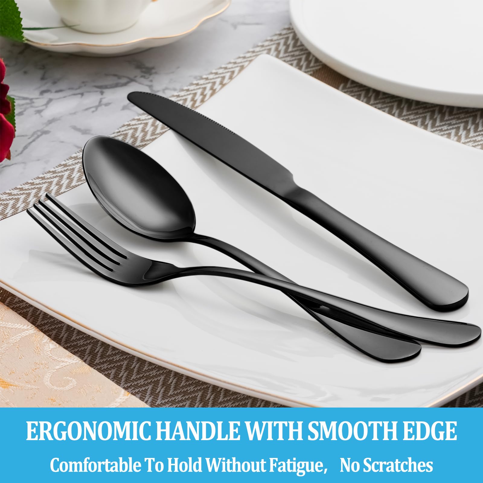 MUTNITT full table setting demonstrating elegant pairing with dinnerware