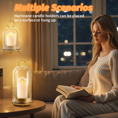 MUTUALUS holder beside candle for size comparison and fit confirmation