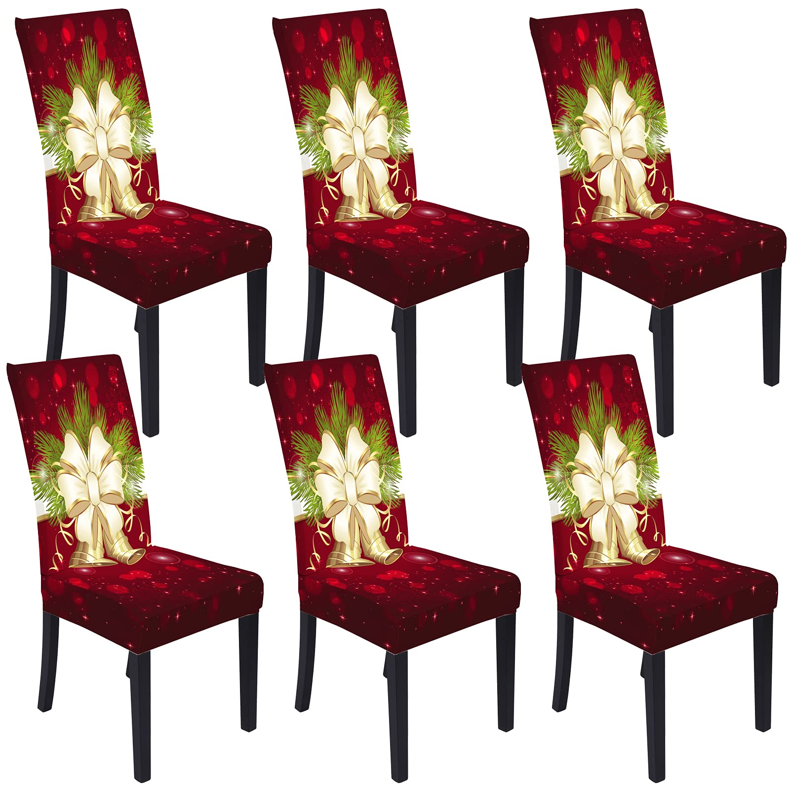 Muuyi front packaging showing ChrismasBell pattern and six covers for festive decor