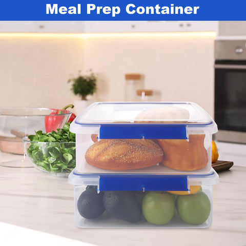 MUXHEL stacked containers in pantry showing space-saving organization benefit