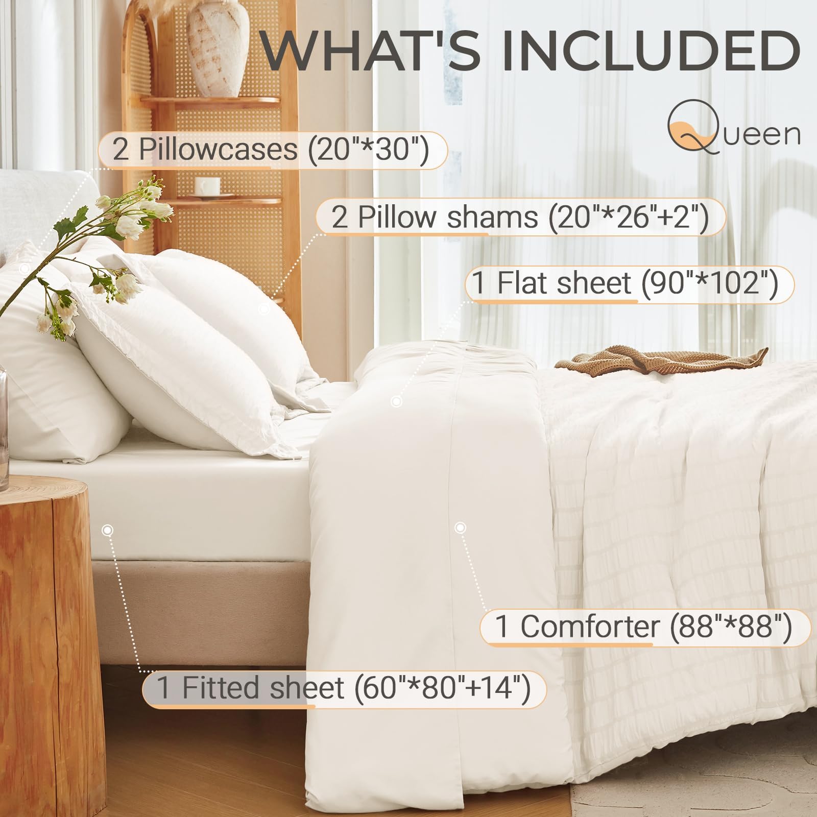 MUXHOMO fitted sheet deep pocket demonstration keeping mattress secure and neat