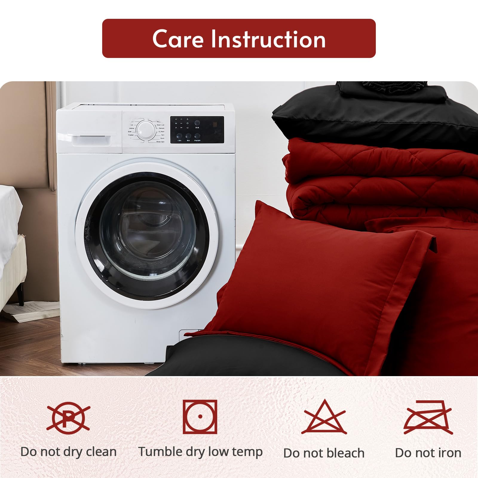 MUXHOMO folded packaged bed-in-a-bag ready for storage or closet convenience
