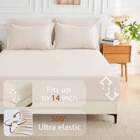 MUXHOMO scale comparison on mattress showing California king coverage and fit