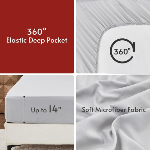 MUXHOMO comforter on mattress showing generous overhang for full coverage benefit