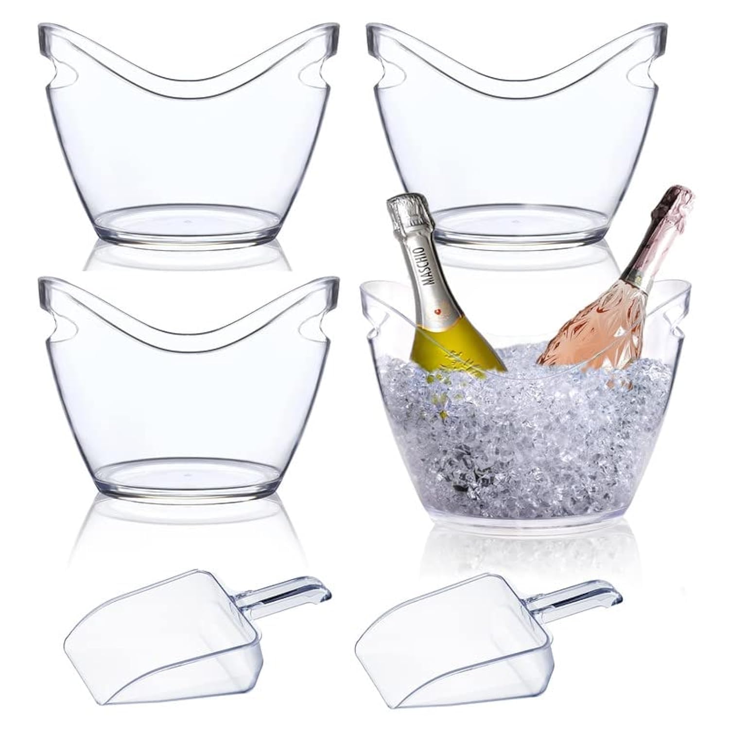 mwellewm clear acrylic tub front view shows durable design and display benefit