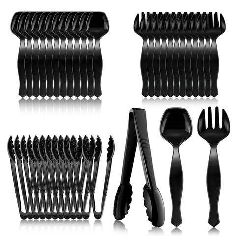 mwellewm utensils in a party setting showing modern black style benefit
