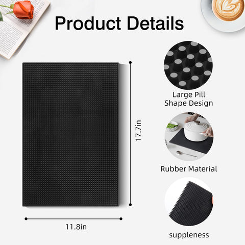 mwellewm mat alongside ruler showing 18x12 inch size for accurate fit
