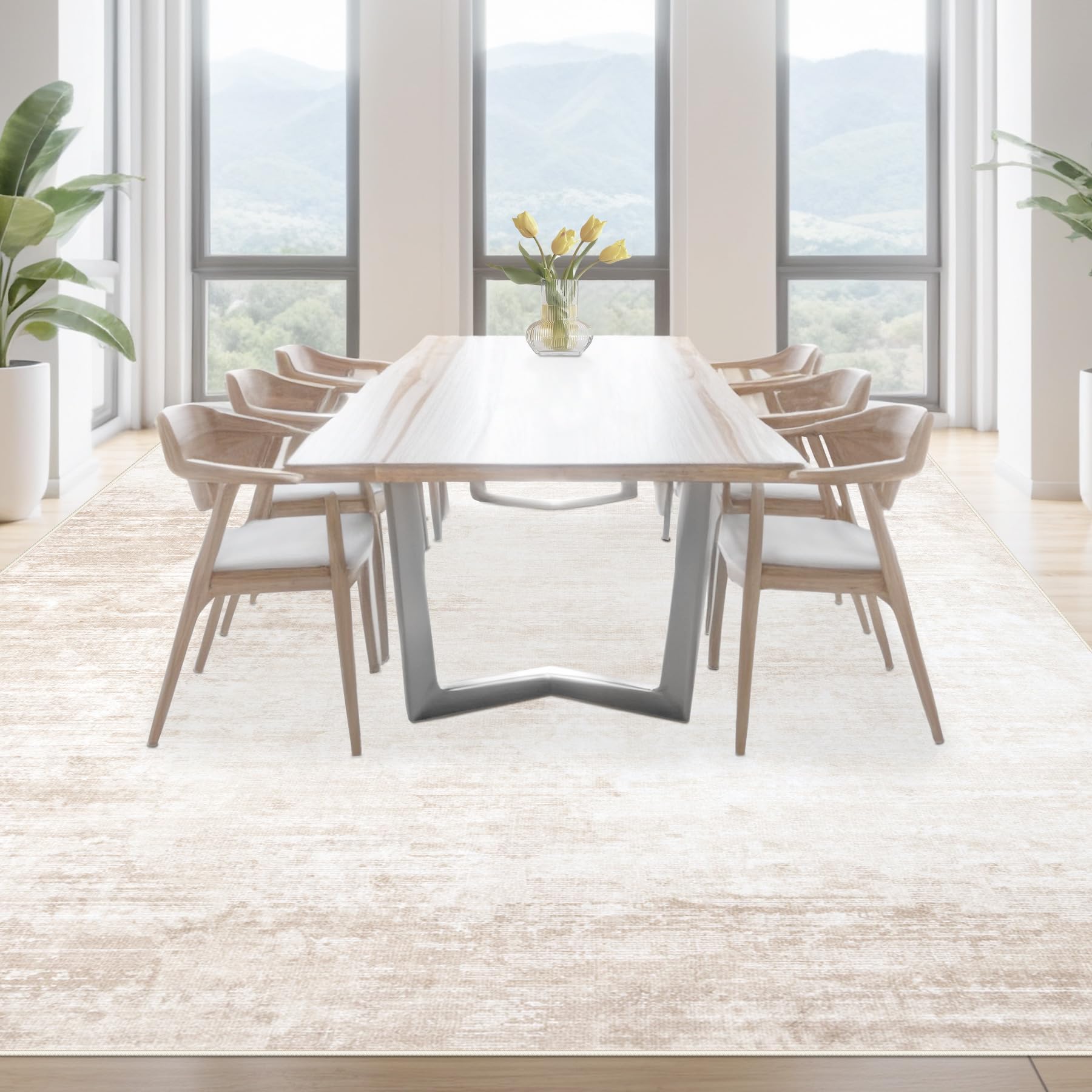 MXSANYOO detail of TPR non-slip backing providing stability and floor protection