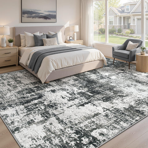 MXSANYOO non-slip backing close-up giving secure grip and preventing rug movement