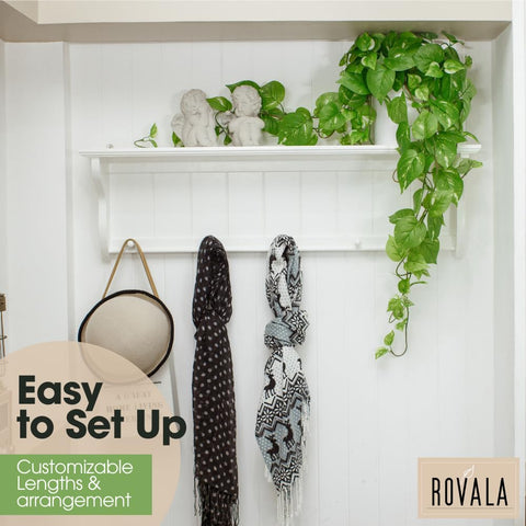 MY ROVALA draped across a shelf demonstrating easy styling and visual warmth