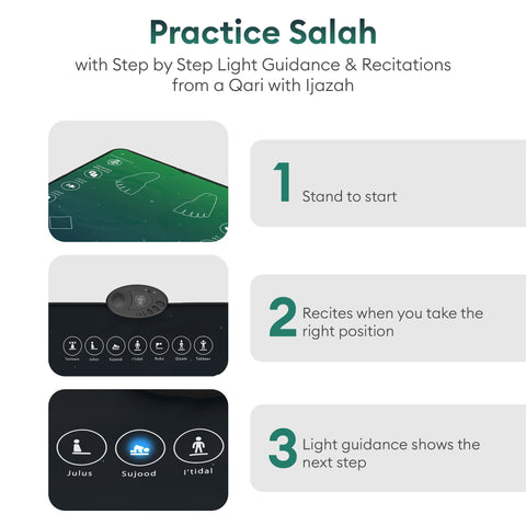 My Salah Mat padded layer detail for comfortable sujood and kneeling during prayer