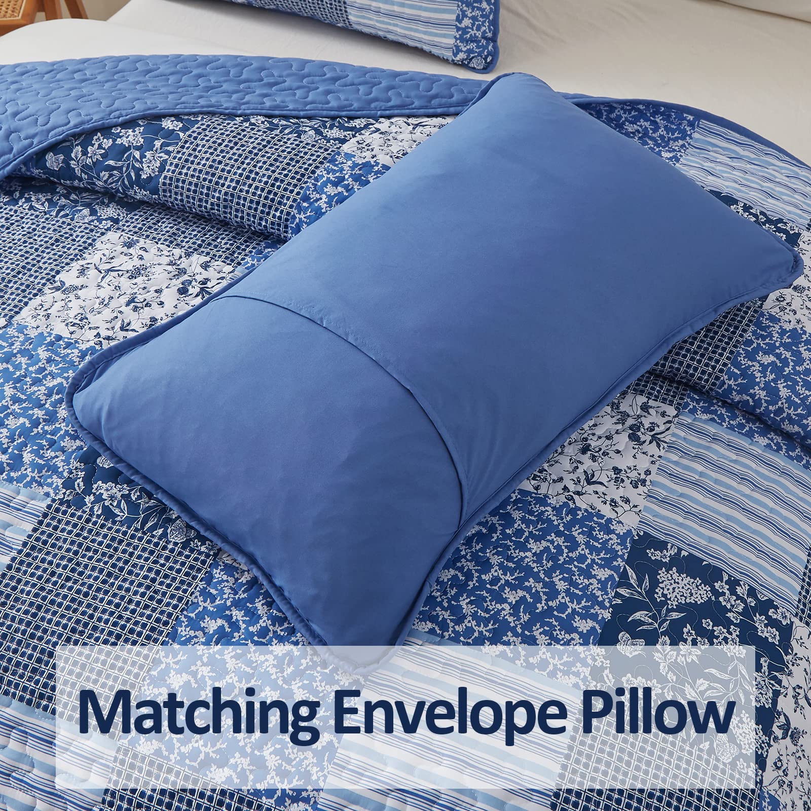Mybedsoul quilt draped on bed in room, illustrates real-life styling benefit