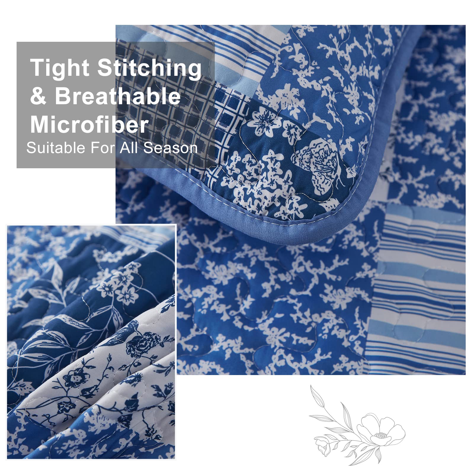 Mybedsoul reversible side pattern displayed, offers two looks in one