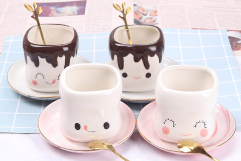 Mycts mug in hand with hot cocoa showing cozy warmth and child-friendly size