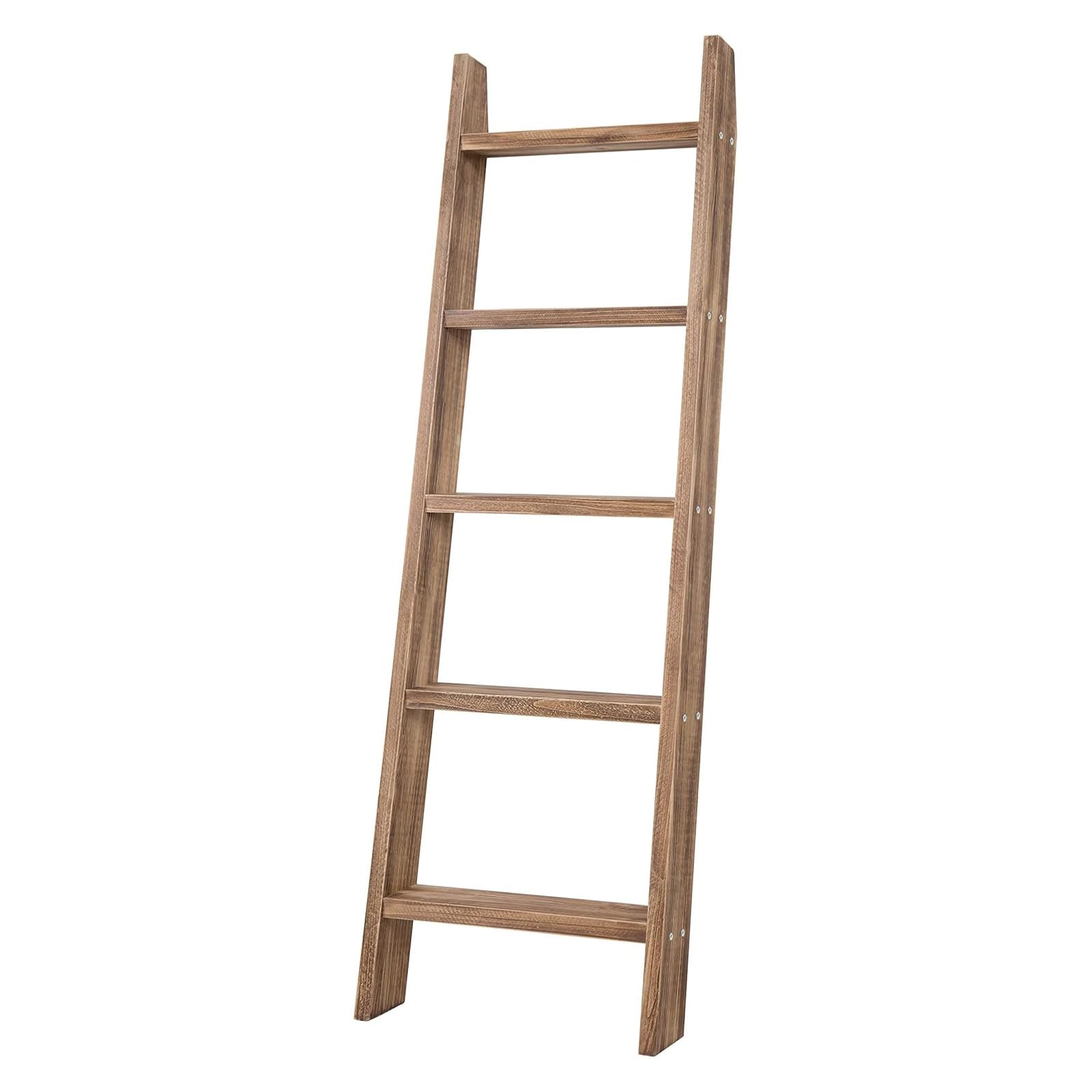 MyGift ladder with scarves and towels showing multipurpose storage