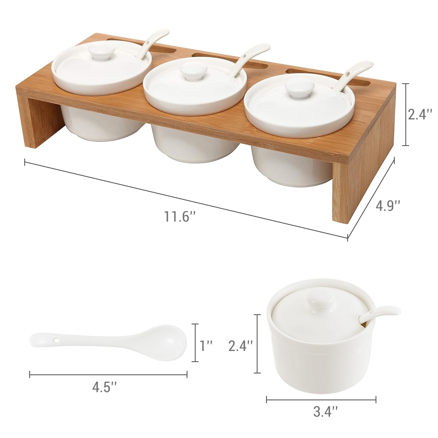 MyGift close-up of ceramic ramekin glaze highlighting durable finish