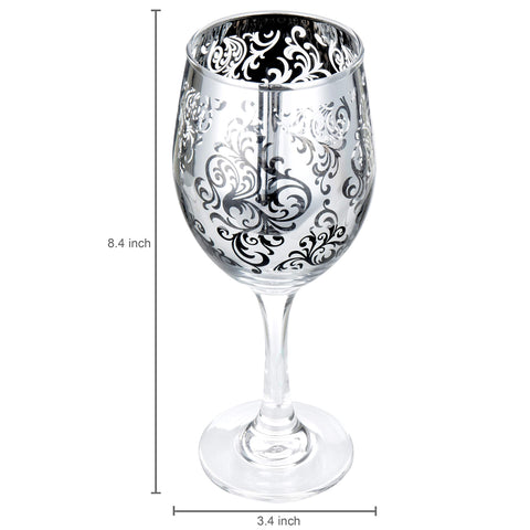 MyGift four glasses displayed on table showing coordinated multicolor set