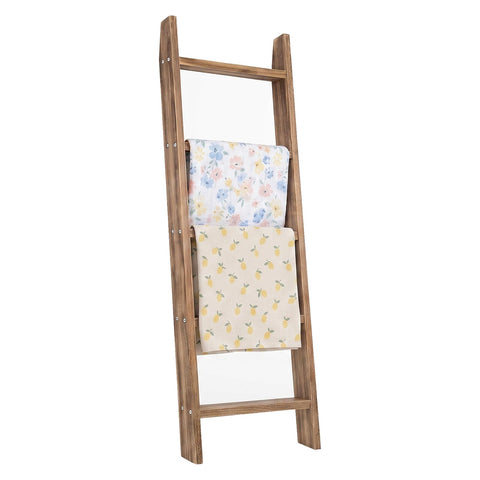 MyGift full ladder front view showing 5 rungs and rustic charm