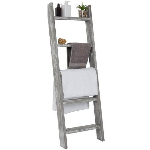 MyGift ladder front view showing five rungs and space-saving design
