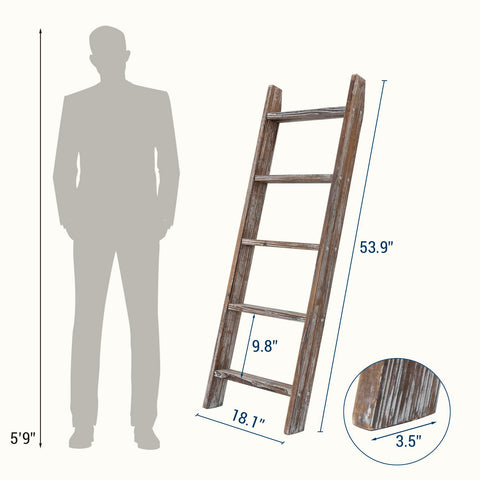 MyGift ladder next to sofa to show height and room-scale proportion