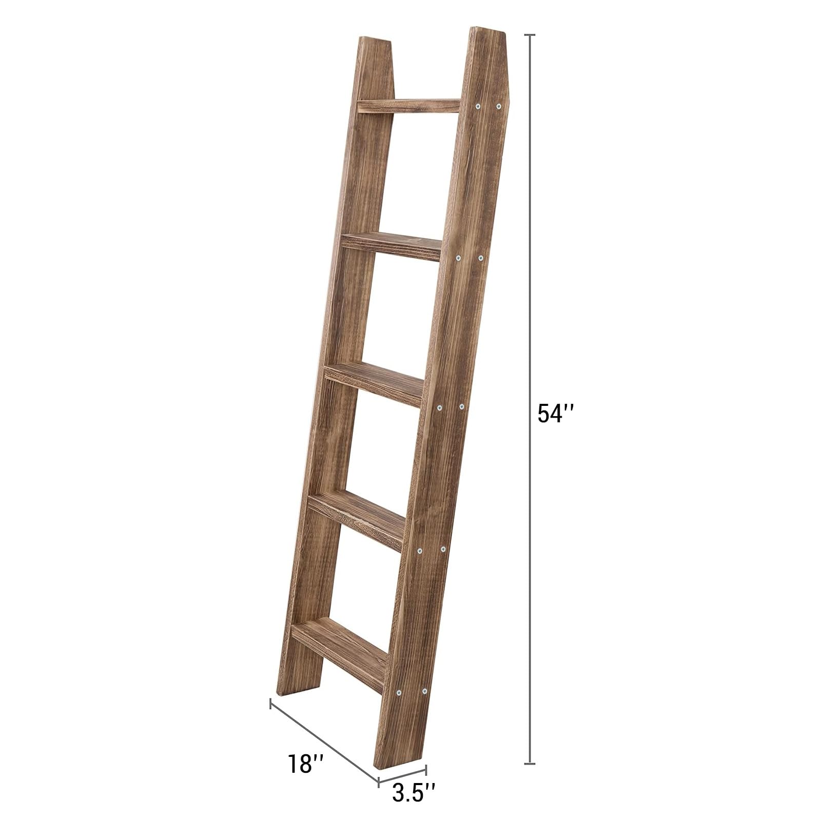 MyGift ladder next to sofa for scale showing compact footprint