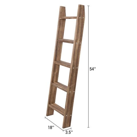 MyGift ladder next to sofa for scale showing compact footprint