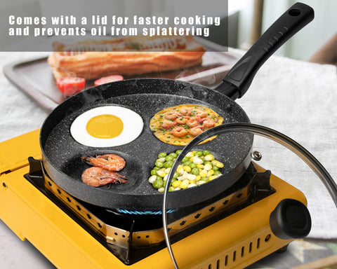 MyLifeUNIT close-up of marble nonstick coating showing smooth release benefit