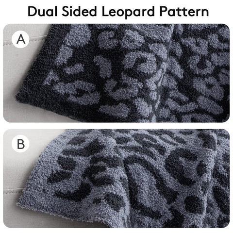 MH MYLUNE HOME folded throw on sofa adding cozy warmth and stylish leopard accent