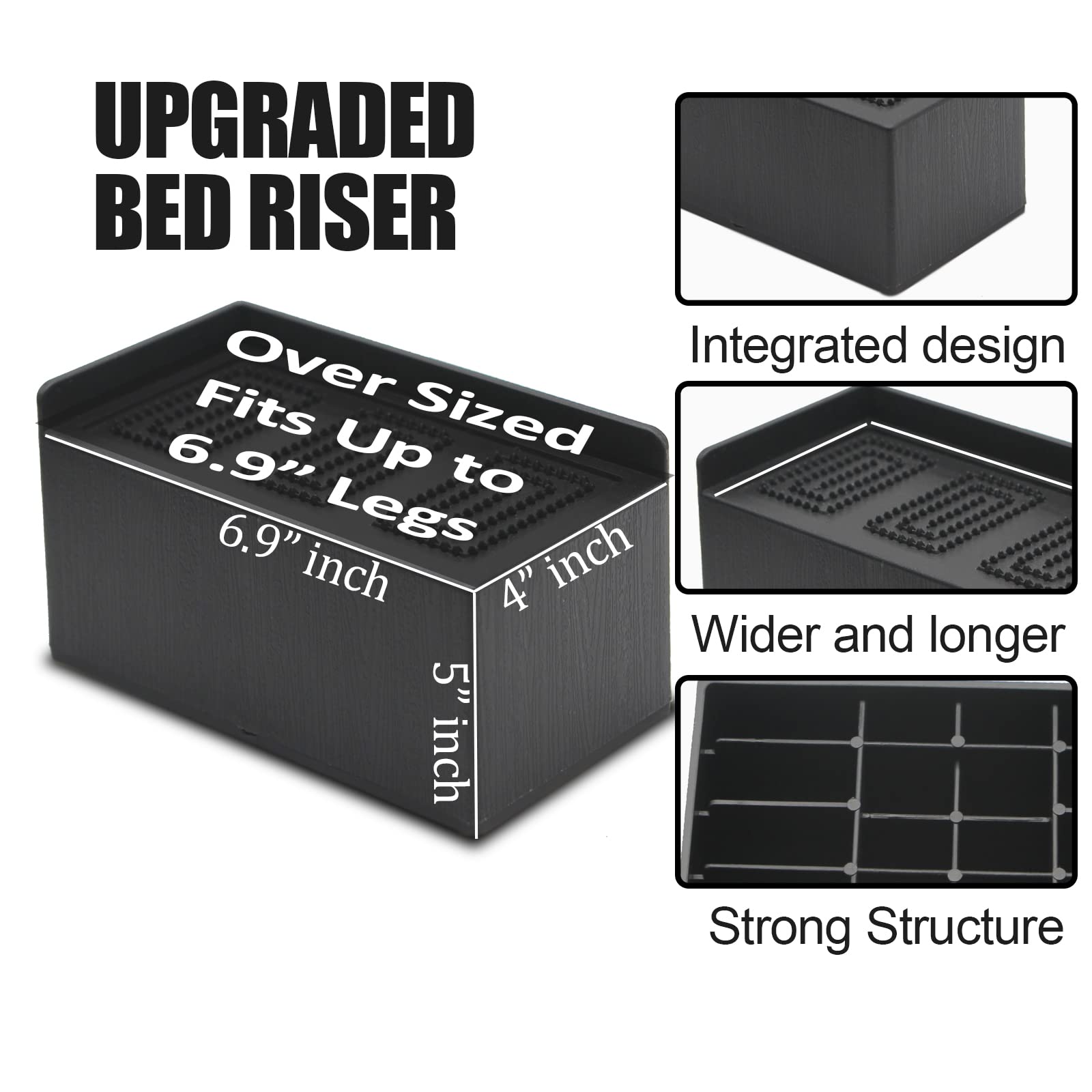 MYMULIKE close-up of riser top surface highlighting extra-wide support