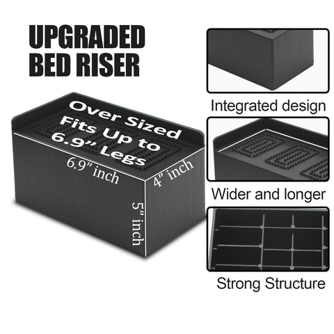 MYMULIKE close-up of riser top surface highlighting extra-wide support