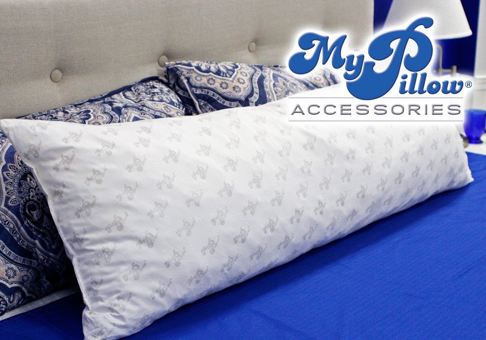 MyPillow cotton casing detail showing breathable fabric and soft feel for comfort