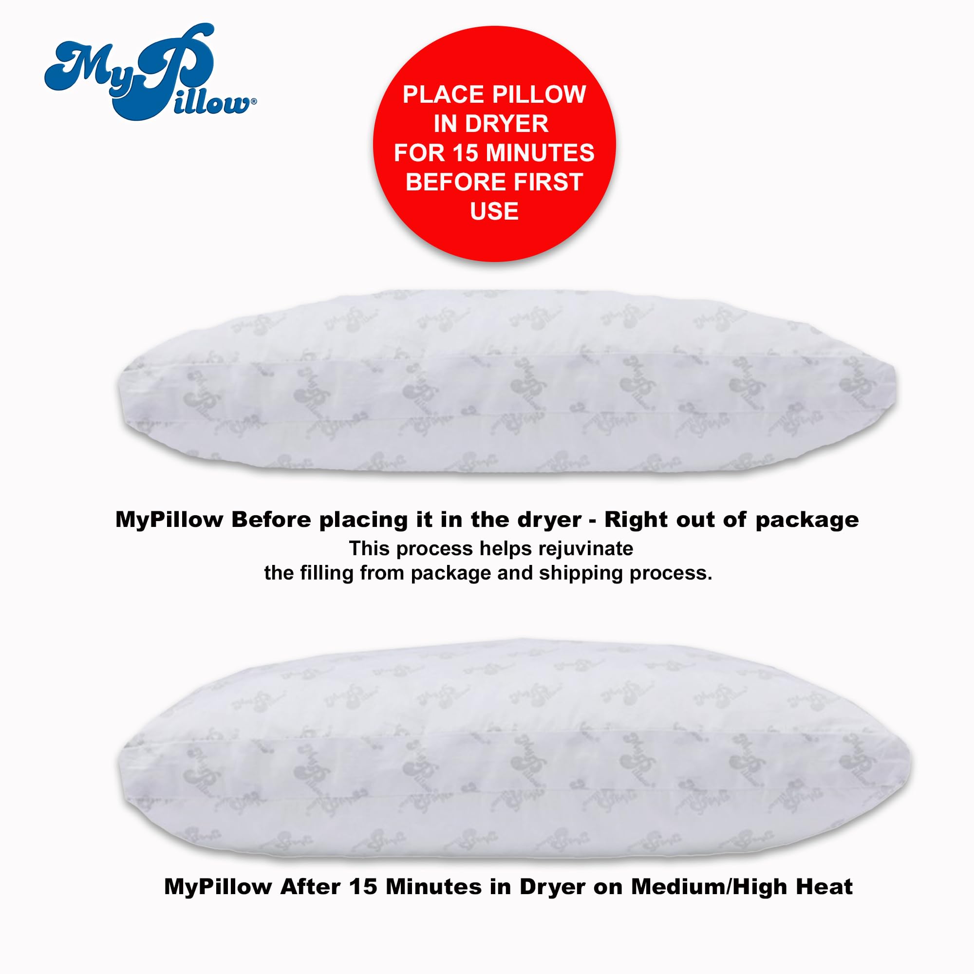 MyPillow in bed lifestyle scene conveying restful support and bedroom appeal