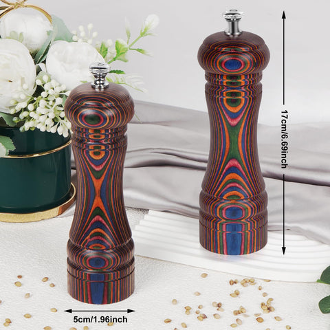 MYRAINBOW close-up of Pakka wood grain showing durable finish and comfortable grip benefit