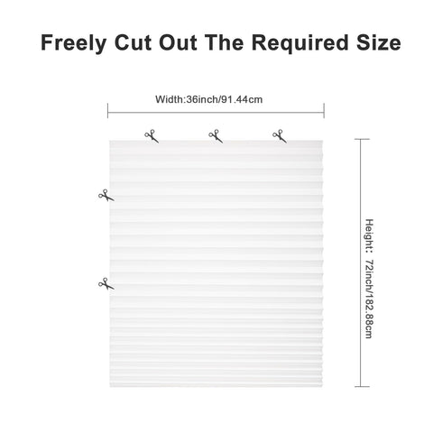 MYshade next to a ruler to show 36 by 72 inch scale for accurate sizing