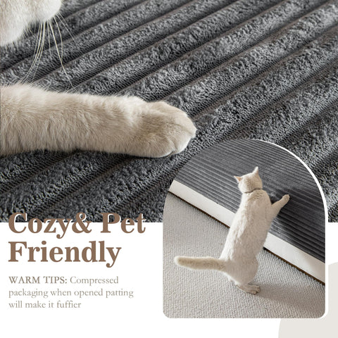 MYSKY HOME close up striped polyester top showing soft comfort