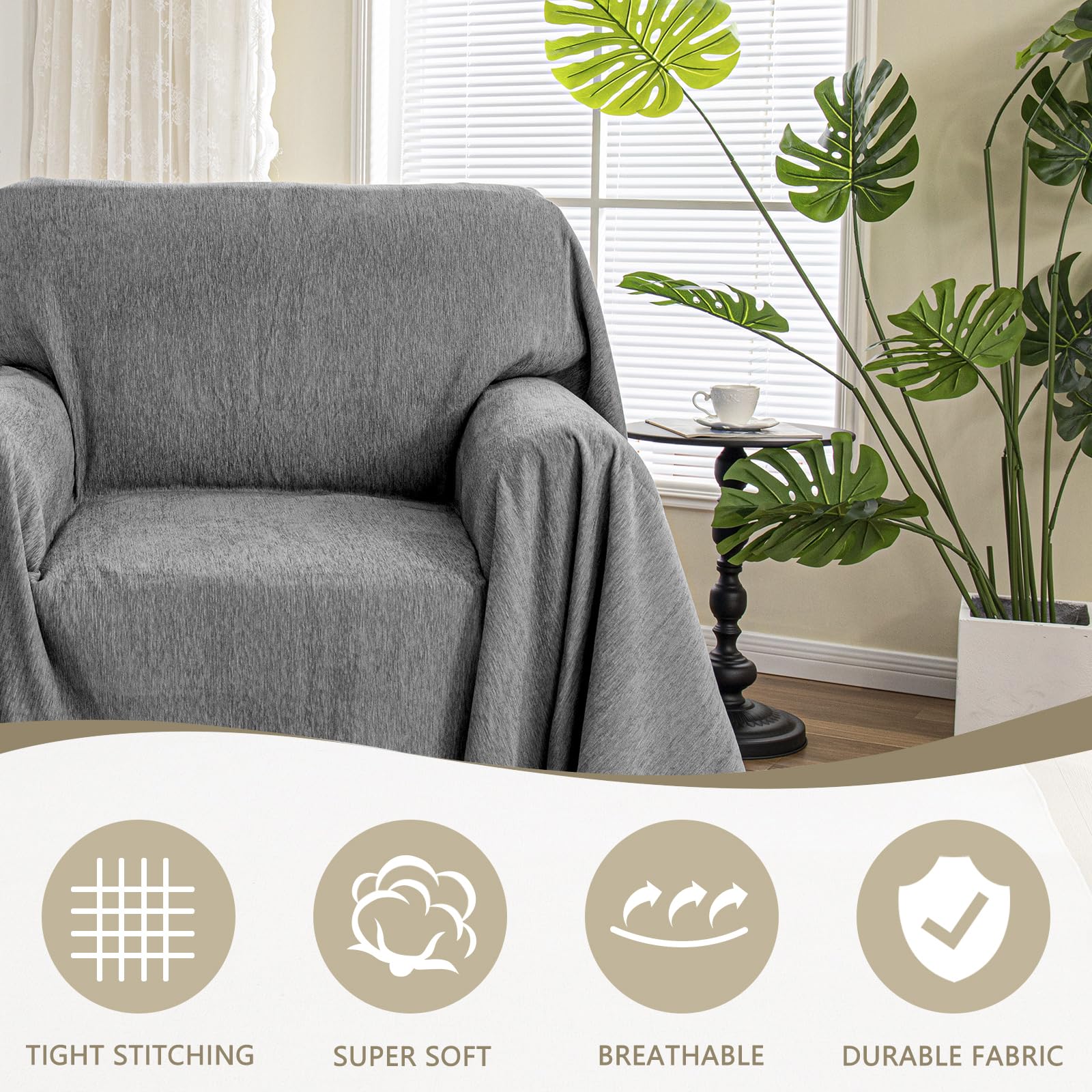 MYSKY HOME chenille texture close-up showing soft durable fabric benefit